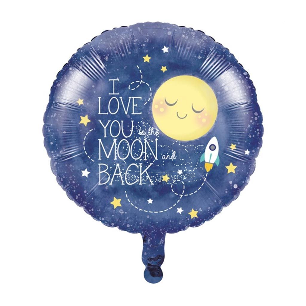 Download I Love You To The Moon And Back Balloon | Party Wholesale