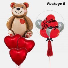 Personalised Love You Beary Much Balloon
