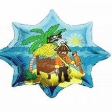 Pirate Island Shape Foil Balloon