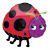 Ladybug Garden Foil Balloon