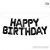 Black Happy Birthday Letter Balloon Party Wholesale