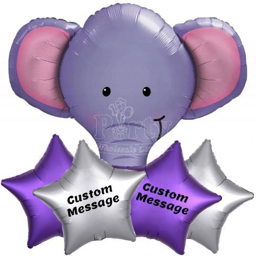 Customised Elephant Safari jungle Helium Balloon Party Wholesale