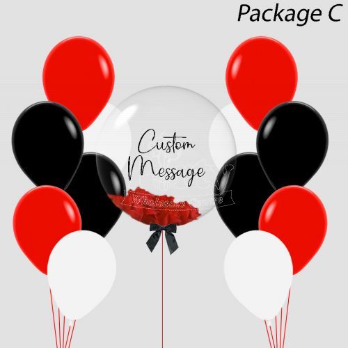 Red Tango Personalized Bubble Balloon Gift