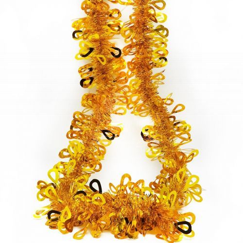 Christmas Gold Tinsel Foil Garland