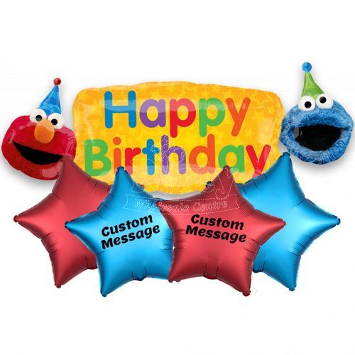 Sesame Street Elmo Cookie Happy Birthday Surprise Helium Balloon Party Supplies Singapore